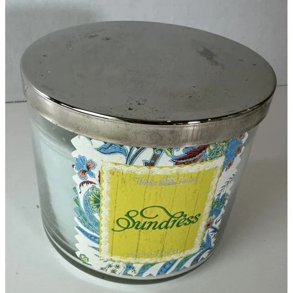 NEW! White Barn x Bath & Body Works Sundress Scented 3 Wick Candle 14.5 OZ *Read - Picture 6 of 10